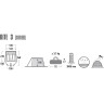 Палатка HIGH PEAK KITE 3 зеленый HP-10189
